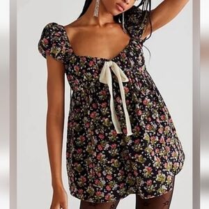 Free People Gaia Printed Tunic Floral Medium